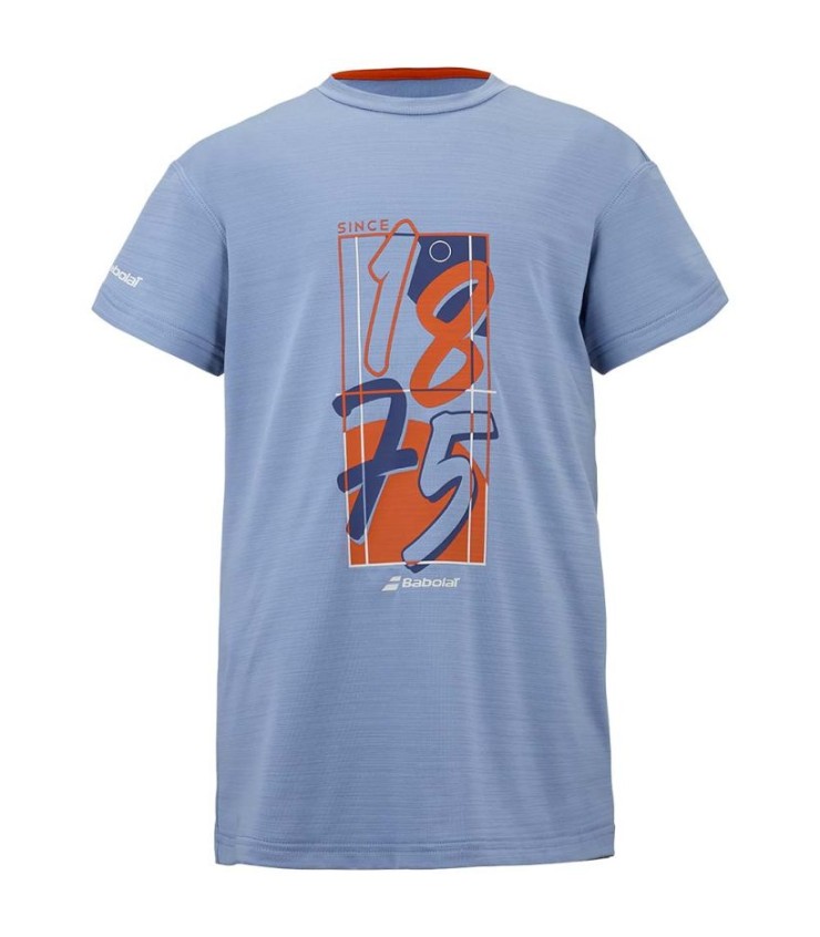 Babolat gráfico júnior laranja t-shirt 1