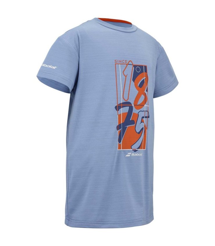 Babolat gráfico júnior laranja t-shirt 2