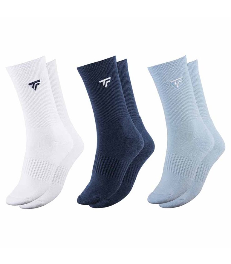 Calzini Tecnifibre Calzini classici X3 Bianco / Blu del Blu / Sky Blue 1