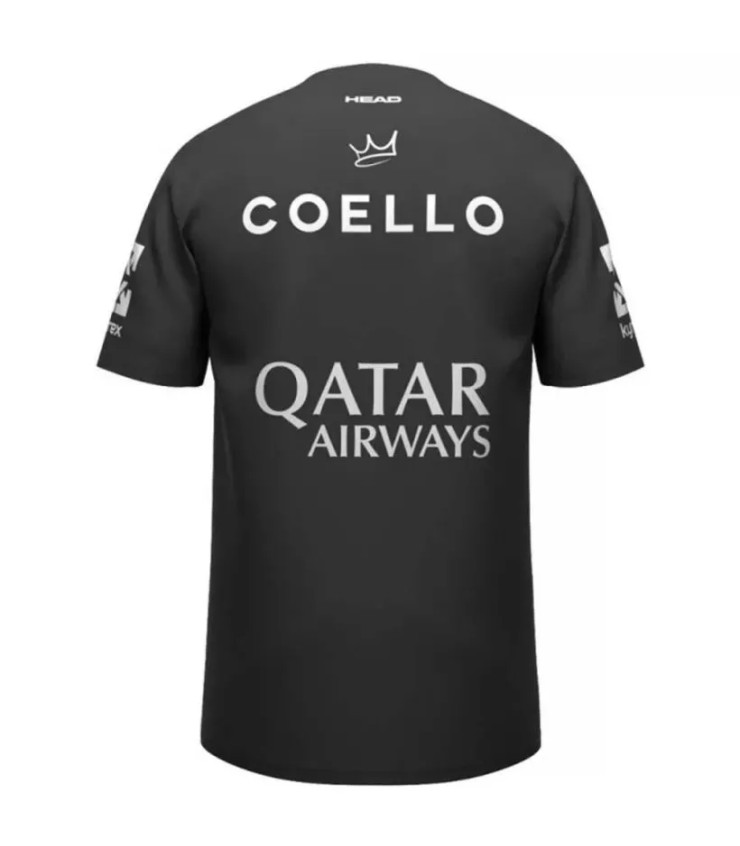 Head Arthur Coello patrocinadores 2026 t-shirt preto 2