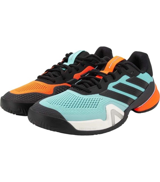 Adidas Barricade Ténis 14 Aqua Negra Laranja. 2