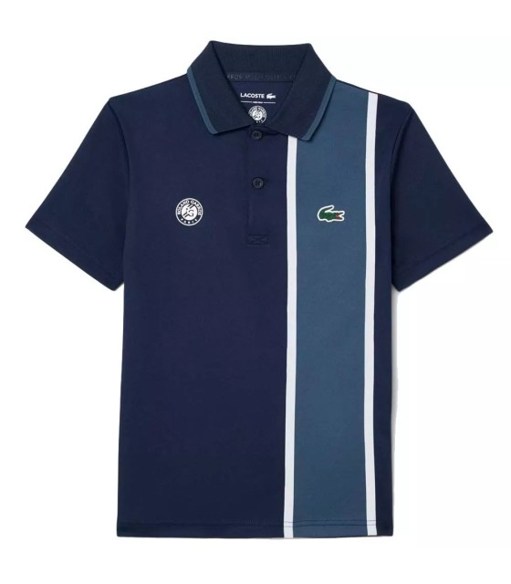 Polo Junior Bleu Marine Lacoste Sport Roland Garros