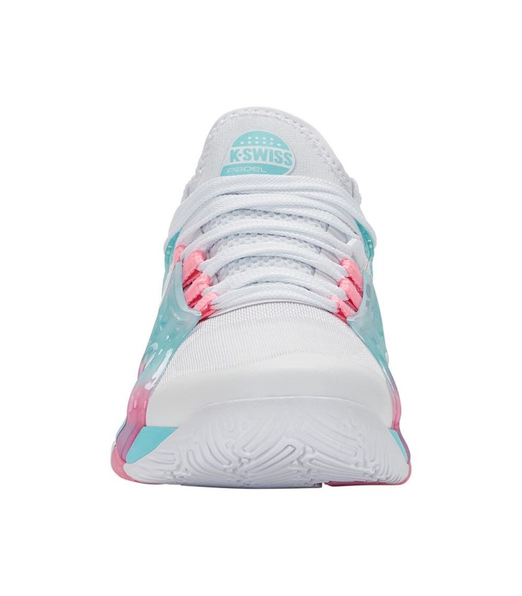 K-Swiss K-Frame White / Pink / Blue 3 Women's Paddle Sneakers