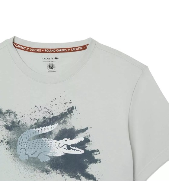 Camiseta Unisex Gris Lacoste Roland Garros 2