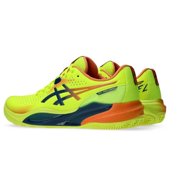 Tênis asics gel challenger 15 paddle edição limitada amarelo azul base escuro mais barato 4