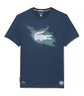Unisex Navy Blue T-shirt Lacoste Roland Garros