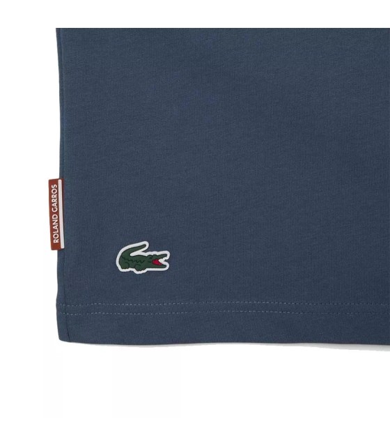 Unisex T-Shirt Marineblau Lacoste Roland Garros
