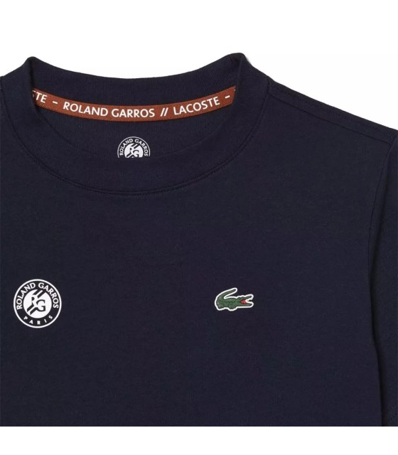Junior T-Shirt Lacoste Roland Garros Marineblau | IPONTENNIS