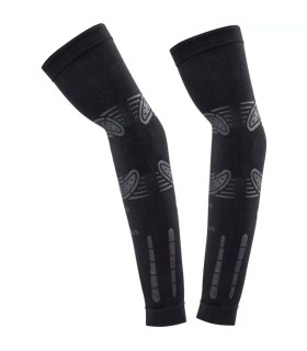 Manches de compression non-contrainte floues Noir 1