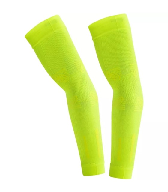 Manches de compression non-controlie floconneuse jaune 1