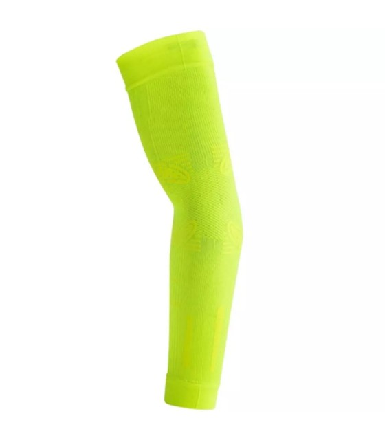 Manches de compression floue jaune non-contrainte 2