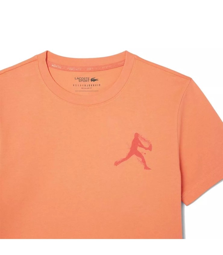 Pacchetto T-shirt Cappello Lacoste Scarpe da Tennis Rosse x Novak Djokovic