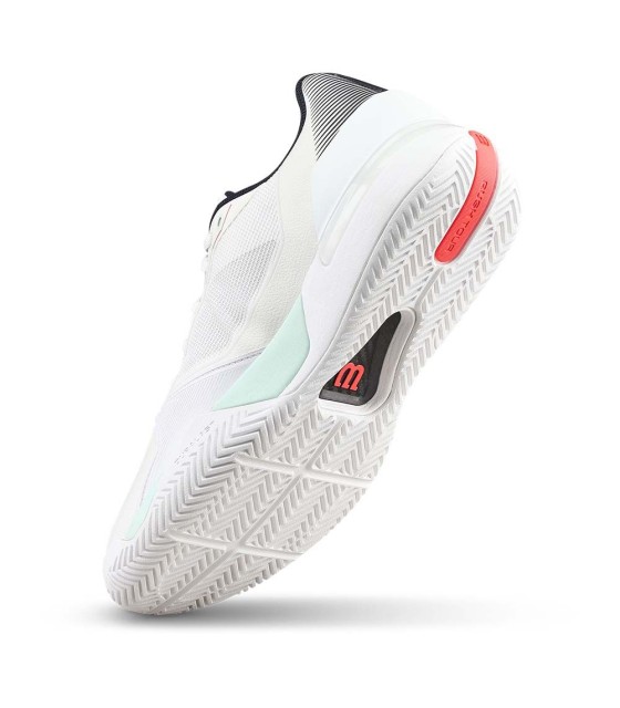 Wilson Rush Tour 5 Pantoufles pastel blanc / verte 4