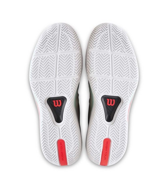 Wilson Rush Tour 5 White / Green Pastel Slippers 5