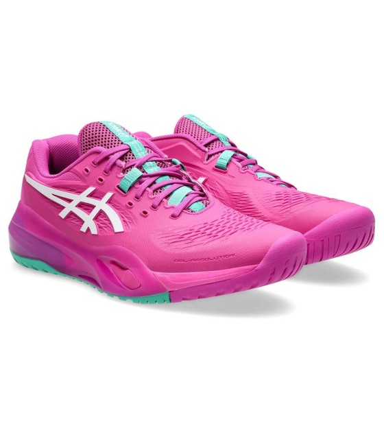 Asics Gel Resolution X Zapatillas Rosa / Verde 3