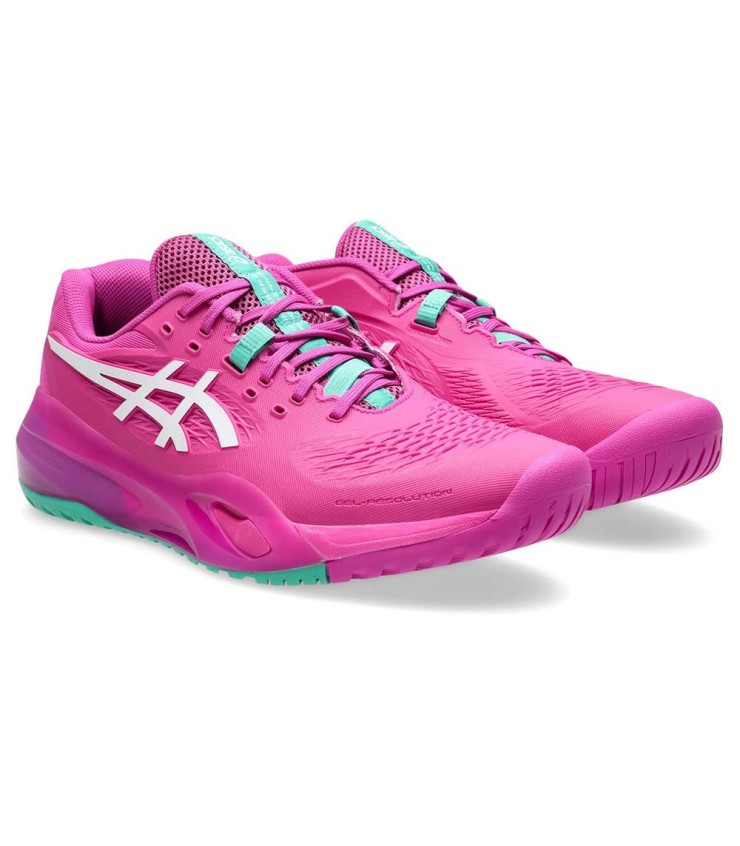 ASICS GEL RESOLUTION X Slippers Pink / Green 3