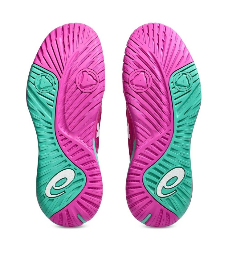 Resolução de gel de Asics x Sneakers rosa / verde 5
