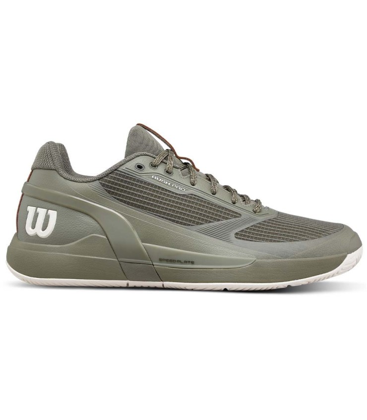 Wilson Rush Pro 5 Zapatillas de Tenis Verde Caqui 1