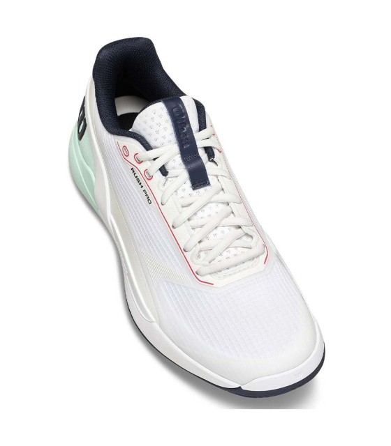 Wilson Rush Pro 5 white shoes / green cake 4