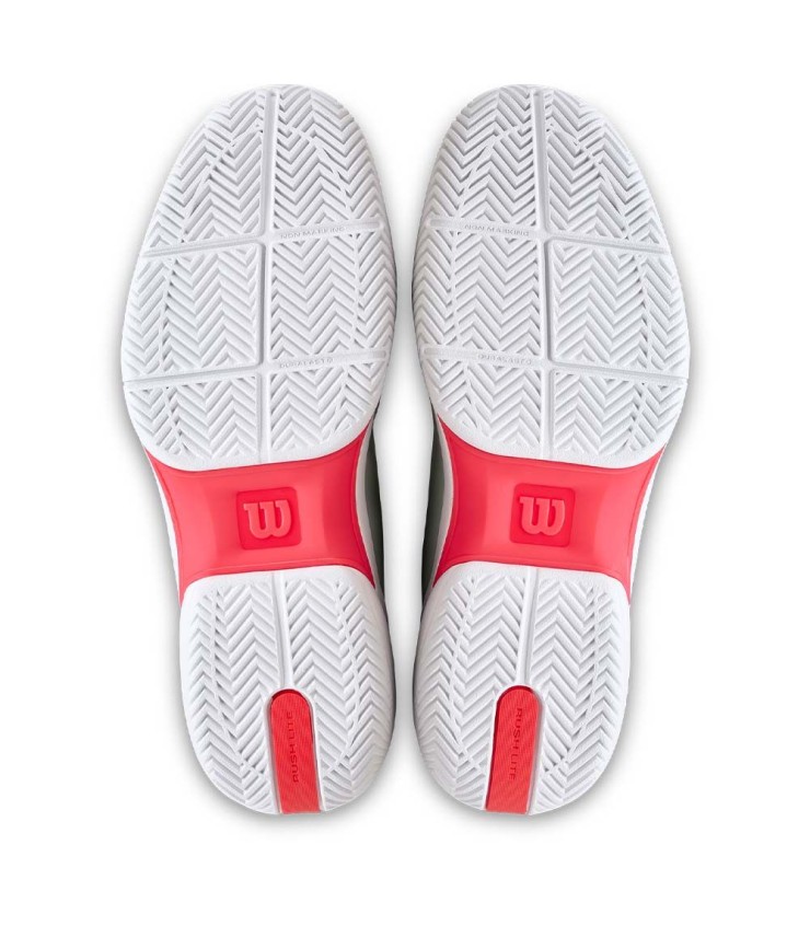 Wilson Rush Lite 5 White / Green Pastel Slippers 3