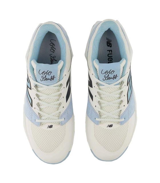 New Balance Coconut Delray Shoes White / Blue 3