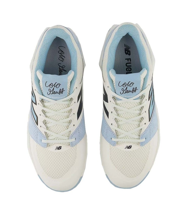 Nuovi Balance Dietro Delray Scarpe Bianco / Blu 3