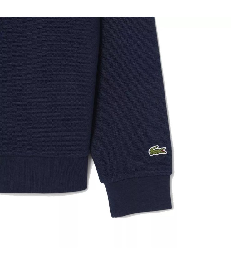 Sweat à capuche bleu marine Lacoste Roland Garros Club | Ipontennis