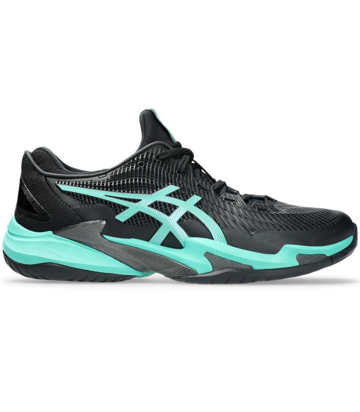 Asics Gel Court FF 3 Chaussures de tennis Noires / Vert 1
