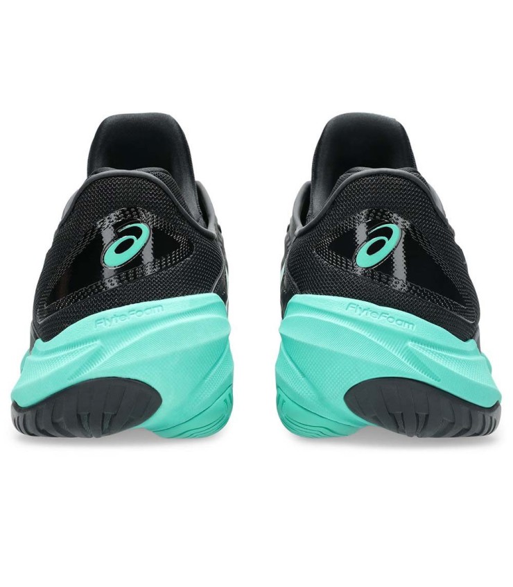 Asics Gel Court FF 3 Black Tennis Sneakers / Green 2