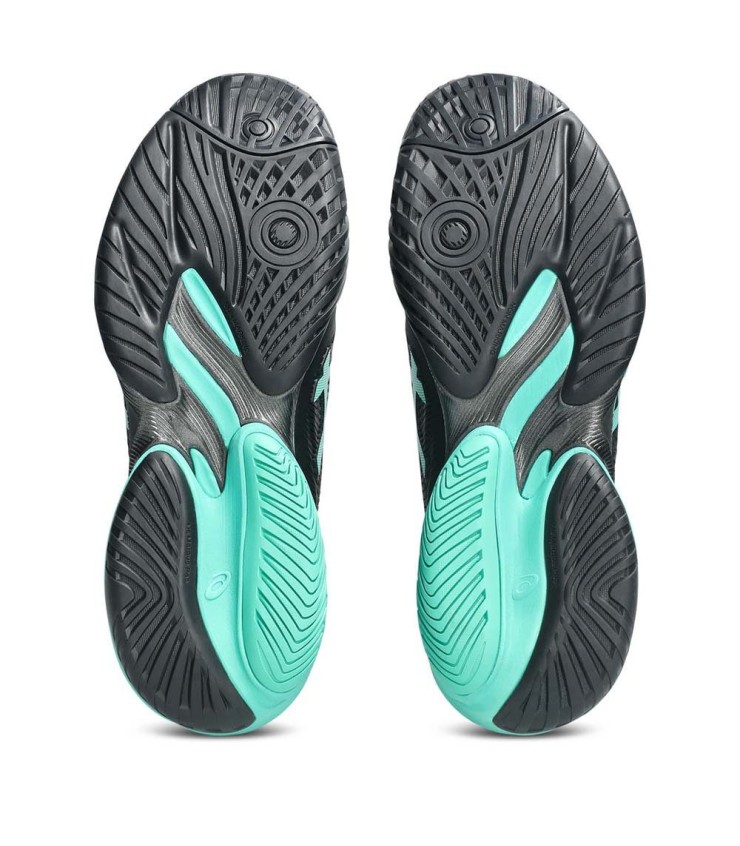 Asics Gel Court FF 3 Zapatillas de Tenis Negras/Verdes 3