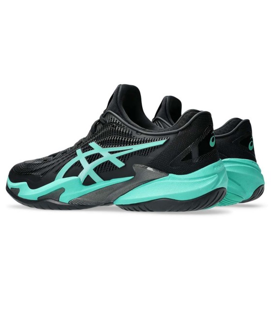 Asics Gel Court FF 3 Zapatillas de Tenis Negras/Verdes 4