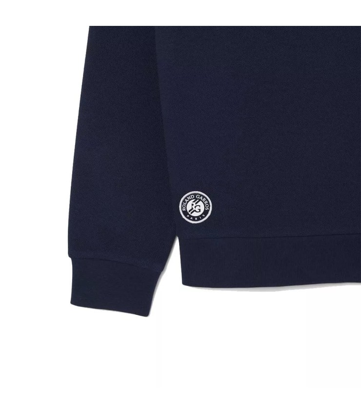 Sudadera con capucha azul marino Lacoste Roland Garros Club 7