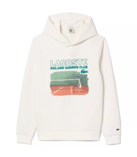 Sudadera Blanca Lacoste Roland Garros Club 1