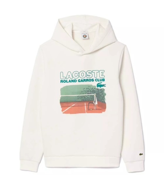 White Sweatshirt Lacoste Roland Garros Club | IPONTENNIS
