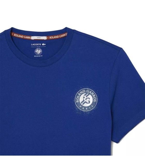 Blaues T-Shirt Lacoste Roland Garros