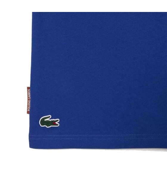 Blaues T-Shirt Lacoste Roland Garros