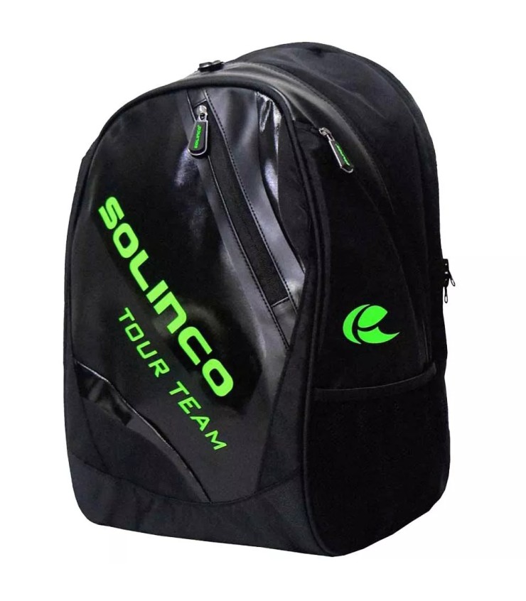 Mochila Tennis Solinco Tour Team Noir Verde 1
