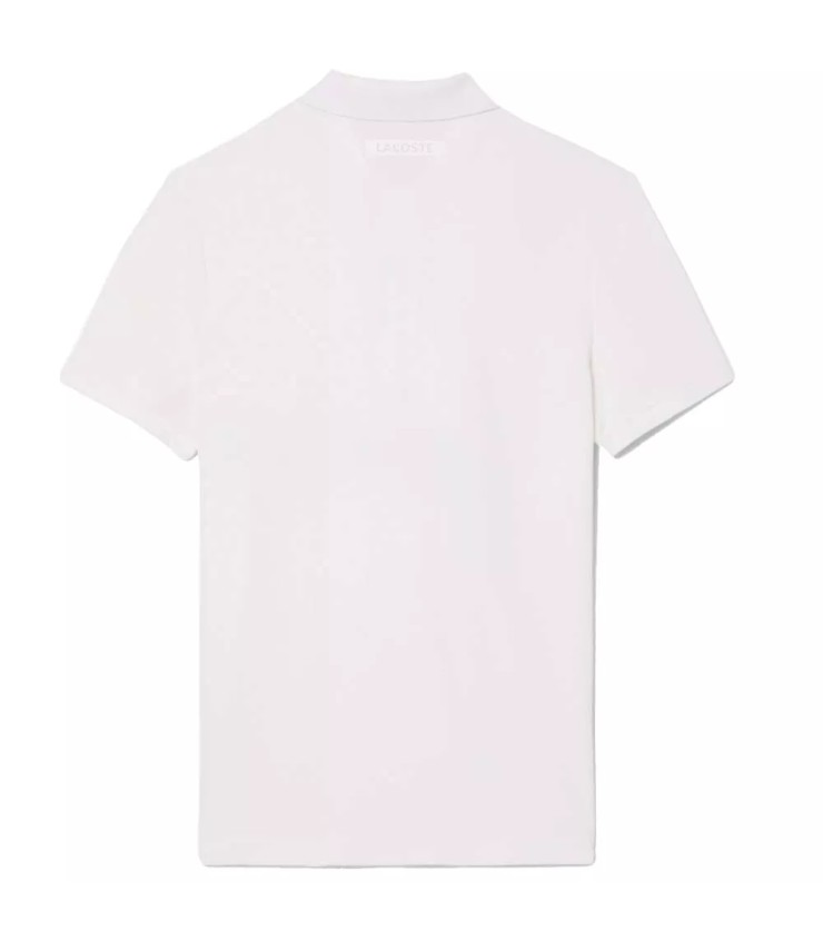 Lacoste Tennis Novak Djokovic White Fan Version Polo | Ipontennis