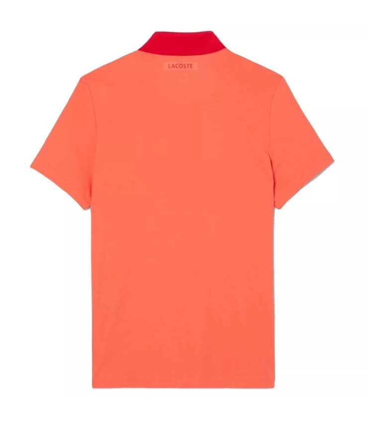 Tennis-Poloshirt Lacoste Novak Djokovic Fan rot rot | IPONTENNIS