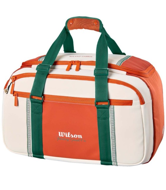 Kleine Reisetasche Wilson Roland Garros 2026 Creme / Orange 1