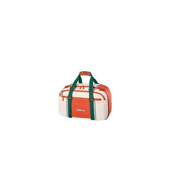Bolsa de Viaje Pequeña Wilson Roland Garros 2026 Crema / Naranja 2