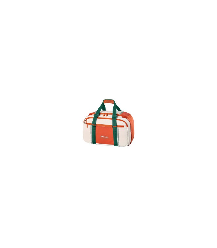 Bolsa de Viaje Pequeña Wilson Roland Garros 2026 Crema / Naranja 2