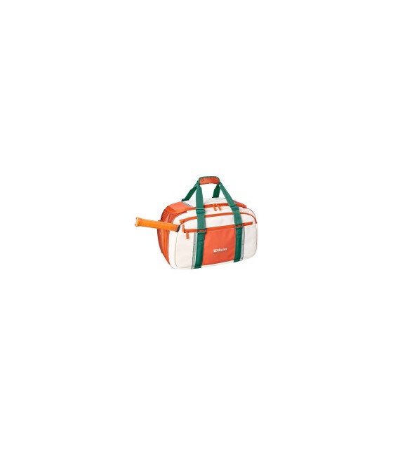 Bolsa de Viaje Pequeña Wilson Roland Garros 2026 Crema / Naranja 4