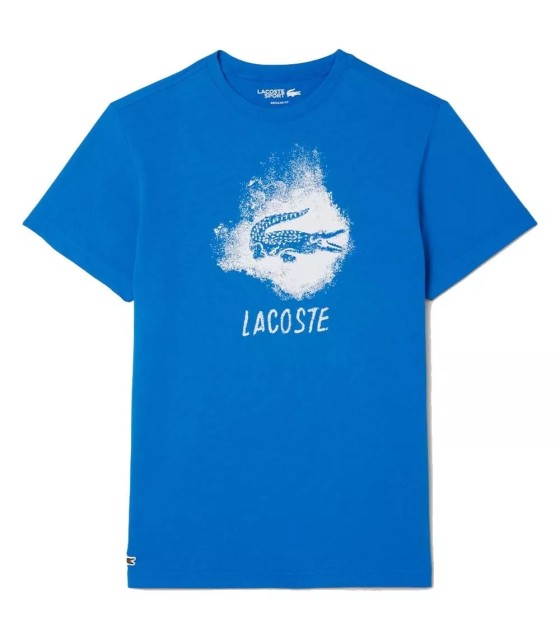 Blaues Grafik-T-Shirt Lacoste Sport | IPONTENNIS