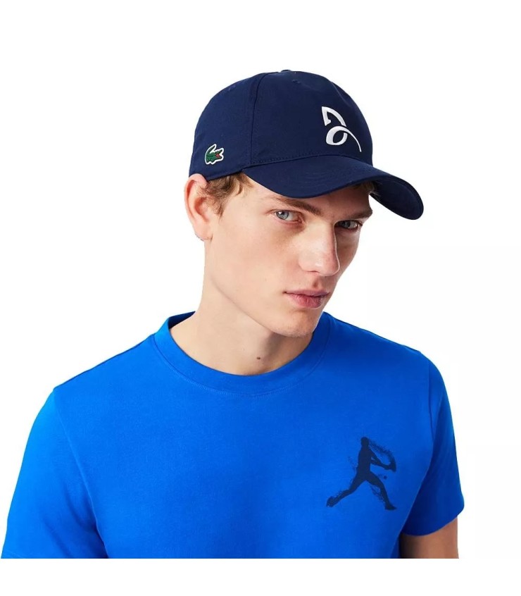T-shirt and Cap Pack Lacoste Tennis x Novak Djokovic Blue | IPONTENNIS