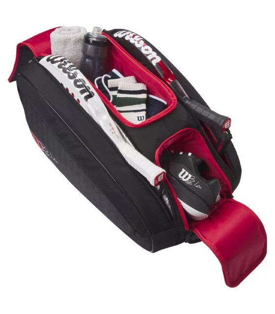 Bolsa de Pádel Wilson BELA Super Tour Negra / Roja 3