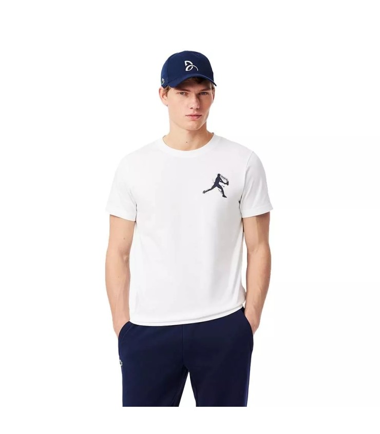 Pack T-Shirt Kappe Lacoste Tennisschuhe x Novak Djokovic Weiß | IPONTENNIS