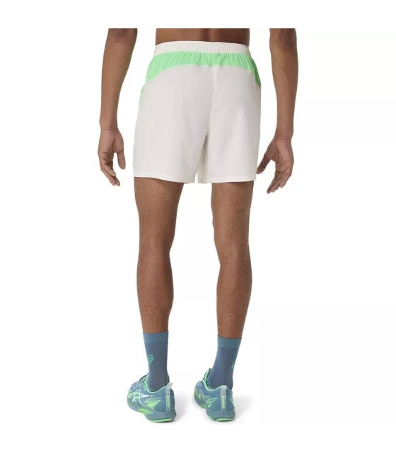 Asics Padel Court Shorts Creme / Green 2