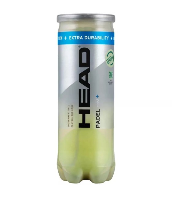 Caja de 24 botes de 3 pelotas Head Padel Pro+ 2