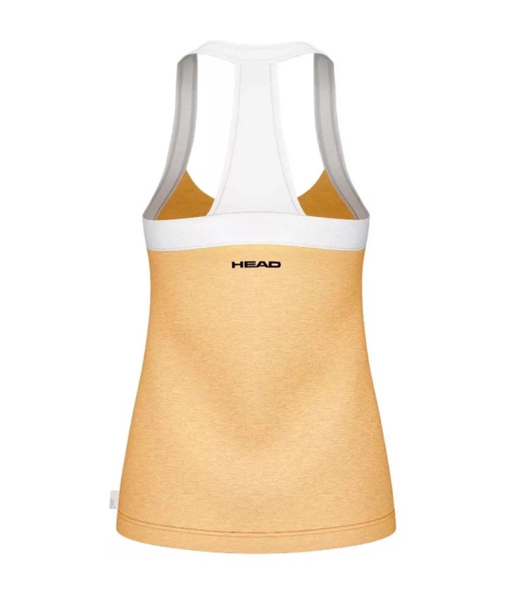 T-shirt senza maniche tech a testa gialla